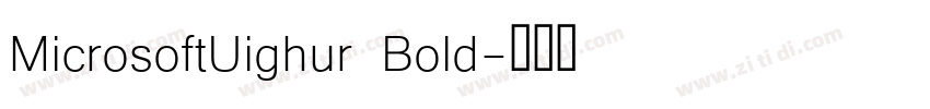 MicrosoftUighur Bold字体转换